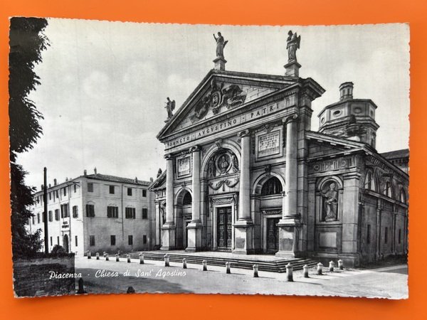 Cartolina - Piacenza - Chiesa di Sant'Agostino - 1963