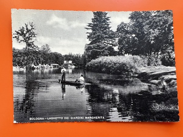 Cartolina - Bologna - Laghetto dei Giardini Margherita - 1951