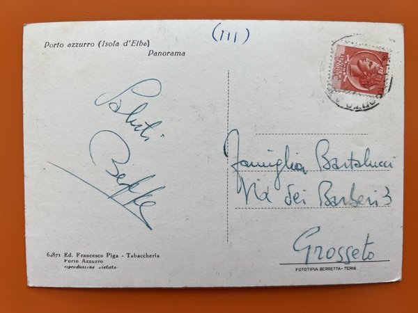 Cartolina - Porto Azzurro ( Isola d'Elba ) - Panorama …