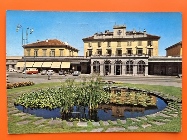 Cartolina - Novara - Stazione Ferroviaria - 1968