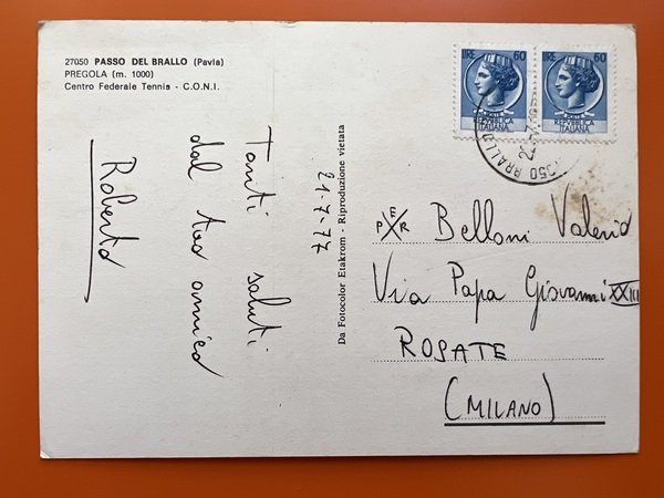 Cartolina - Passo del Brallo - Pregola - Centro Federale …