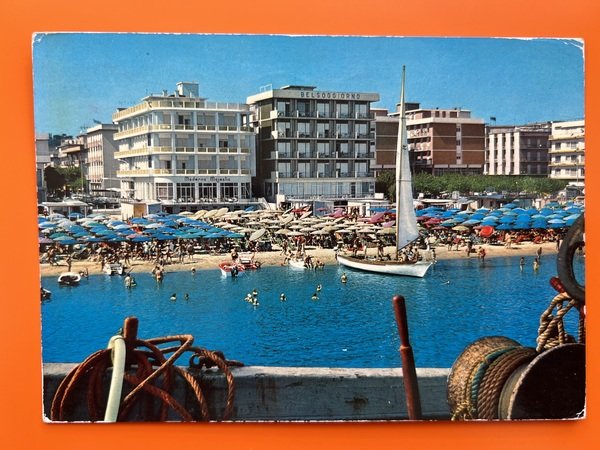 Cartolina - Cattolica - Alberghi visti dal Mare - 1972