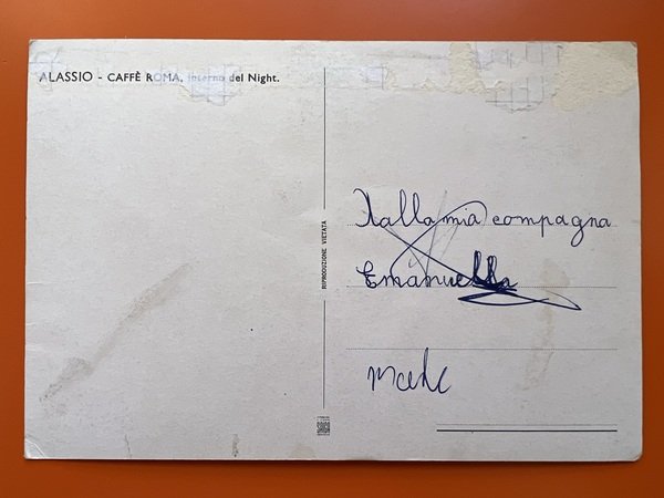 Cartolina - Alassio ( Savona ) - Caffè Roma - …