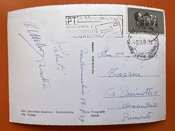 Cartolina - Bardonecchia ( Torino ) - Panorama - Sfondo …