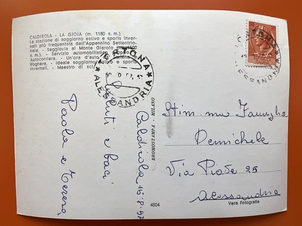 Cartolina - Caldirola ( Alessandria ) - Grande Albergo La …