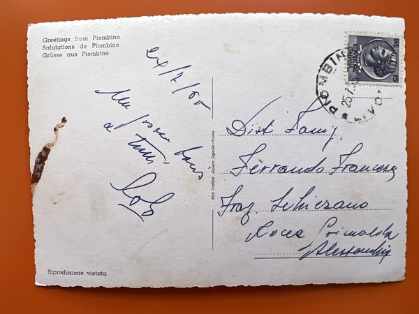 Cartolina - Saluti da Piombino ( Livorno ) - Vedute …