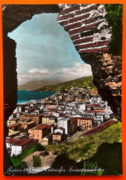 Cartolina - Riviera dei Fiori - Ventimiglia (Imperia) - Scorcio …