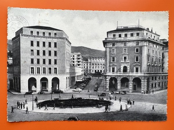 Cartolina - Trieste - Piazza Oberdan - 1951