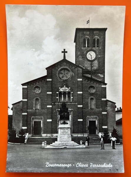 Cartolina - Bosco Marengo ( Alessandria ) - Chiesa Parrocchiale …