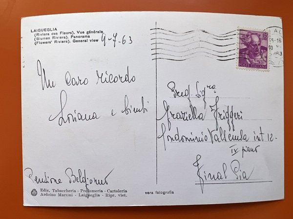 Cartolina - Riviera dei Fiori - Laigueglia - Panorama Generale …