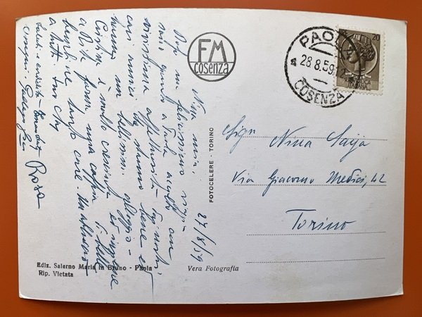 Cartolina - Paola ( Cosenza ) - Il Santuario Basilica …