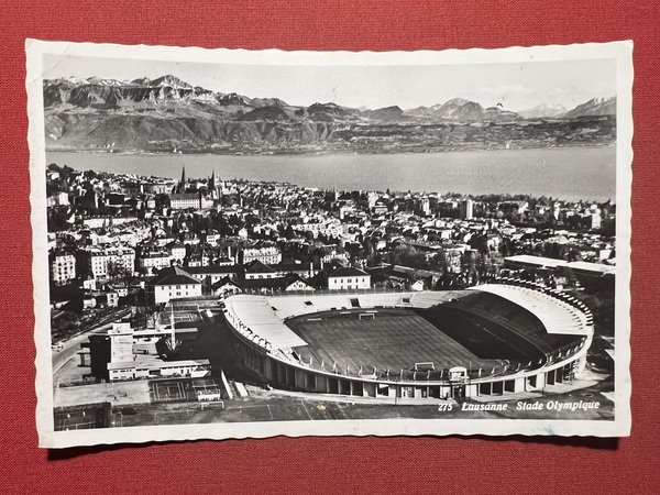 Cartolina - Svizzera - Lausanne - Stade Olympique - 1954