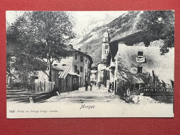 Cartolina - Morgex ( Valle d'Aosta ) - 1902