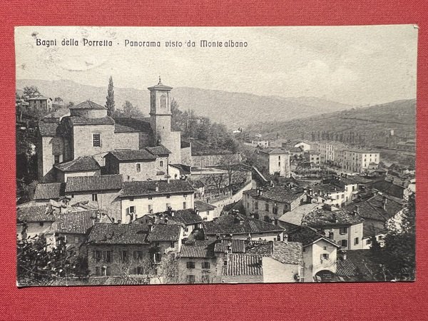 Cartolina - Bagni della Porretta - Panorama visto da Monte …