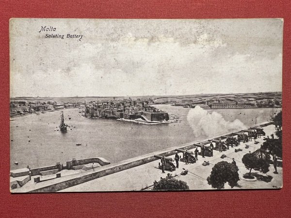 Cartolina - Malta - Saluting Battery - 1933