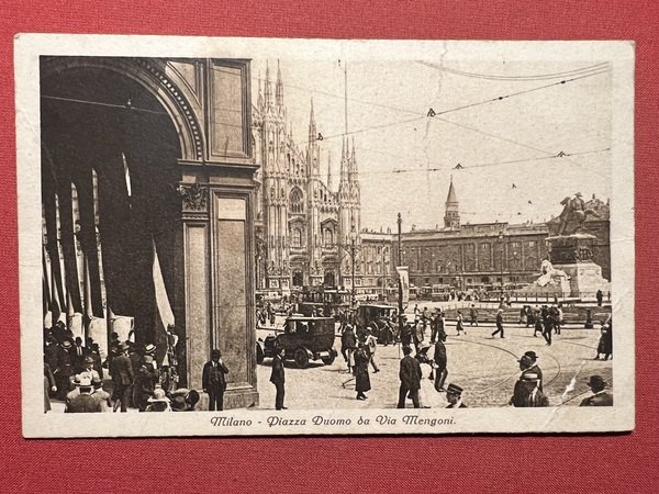 Cartolina - Milano - Piazza Duomo da Via Mengoni - …
