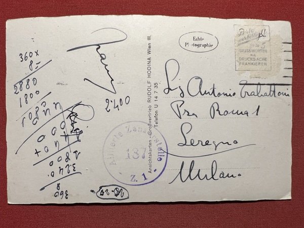 Cartolina - Austria - Wien - Donau mit Kehlen und …