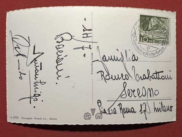 Cartolina - Svizzera - Engelbert und Spannorter - 1952