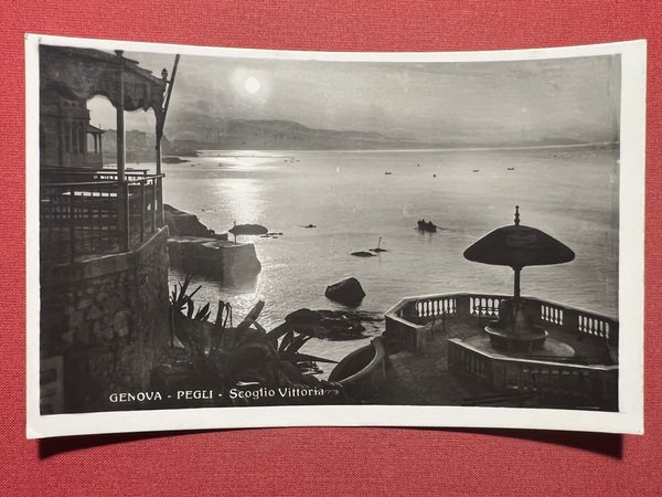 Cartolina - Genova - Pegli - Scoglio Vittoria - 1930 …