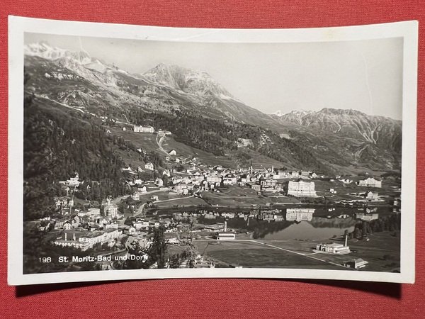 Cartolina - Svizzera - St. Moritz-Bad und Dort - 1931