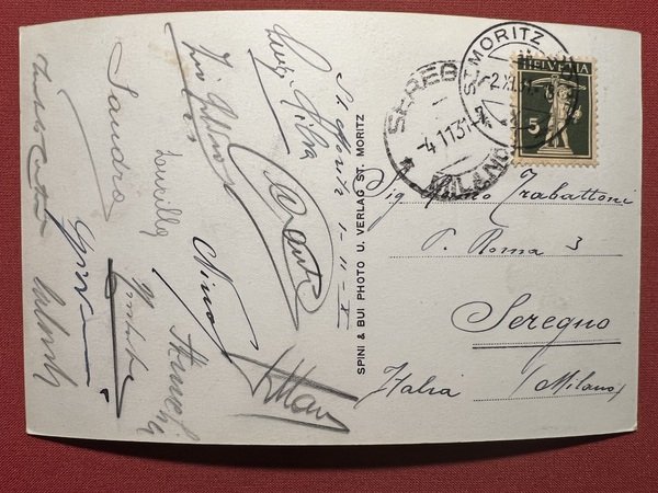 Cartolina - Svizzera - St. Moritz-Bad und Dort - 1931