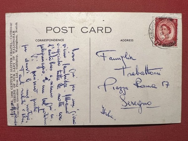 Cartolina - Interior - 14th Century Slipper Chapel - Catholic …