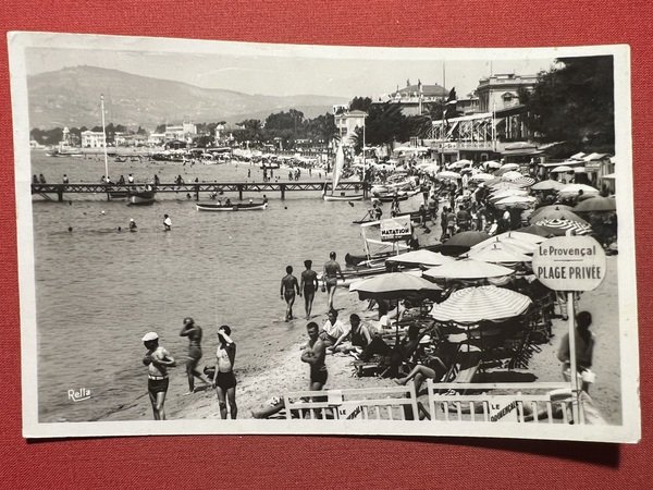 Cartolina - Juan-les-Pins - L'Heure du Bain - 1934