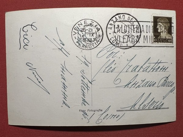 Cartolina - Venezia - Lido - Albergo Lido - 1935