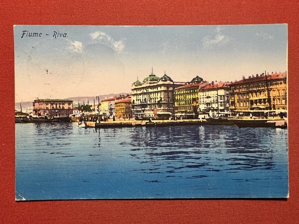 Cartolina - Fiume - Riva - 1926