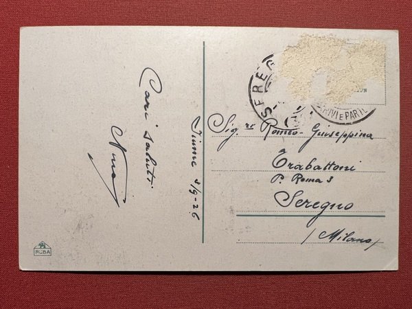 Cartolina - Fiume - Riva - 1926