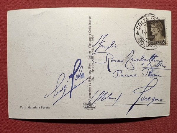 Cartolina - Colle Isarco con Alpi ( Bolzano ) - …