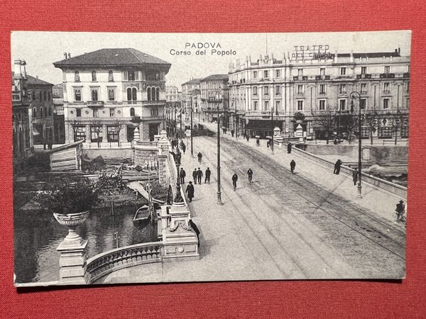 Cartolina - Padova - Corso del Popolo - 1927