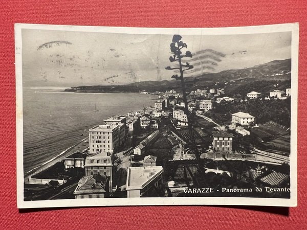 Cartolina - Varazze - Panorama da Levante - 1930