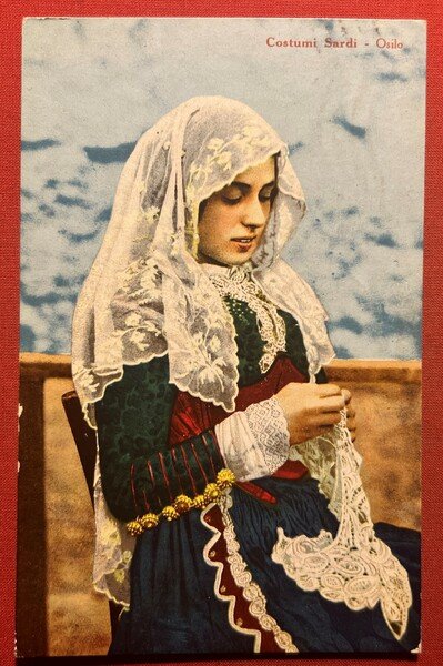 Cartolina - Costumi Sardi - Osilo - 1931