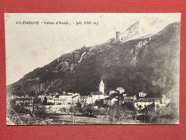 Cartolina - Valle d'Aosta - Villeneuve - 1918