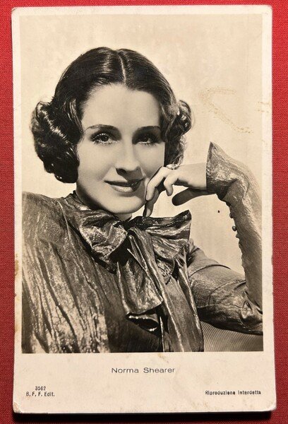 Cartolina Cinema - Attrice Norma Shearer - 1930 ca.