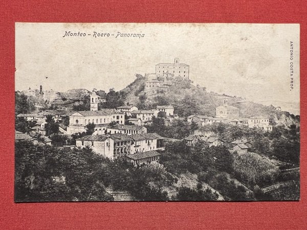 Cartolina - Monteu Roero ( Cuneo ) - Panorama - …