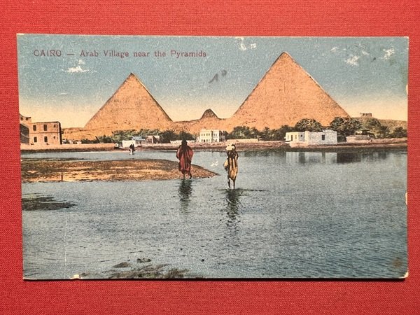 Cartolina - Cairo - Arab Village near the Pyramids - …