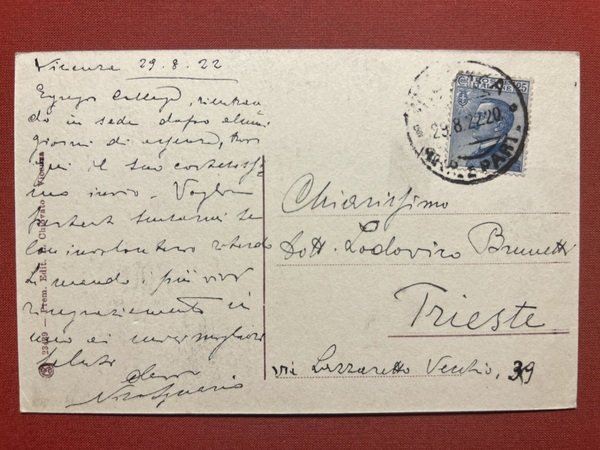 Cartolina - Vicenza - Loggia del Capitanio ora del Municipio …