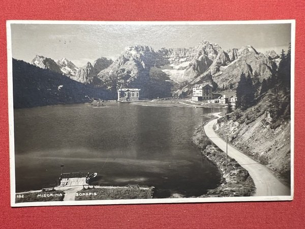 Cartolina - Misurina ( Belluno ) - Sorapis - 1925