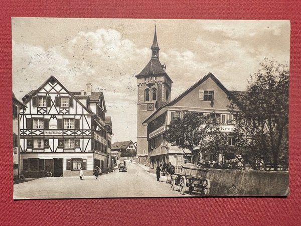 Cartolina - Svizzera - Arbon - Hafenstrasse - 1913