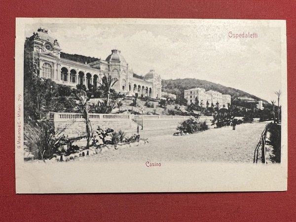 Cartolina - Ospedaletti ( Imperia ) - Casino - 1900 …