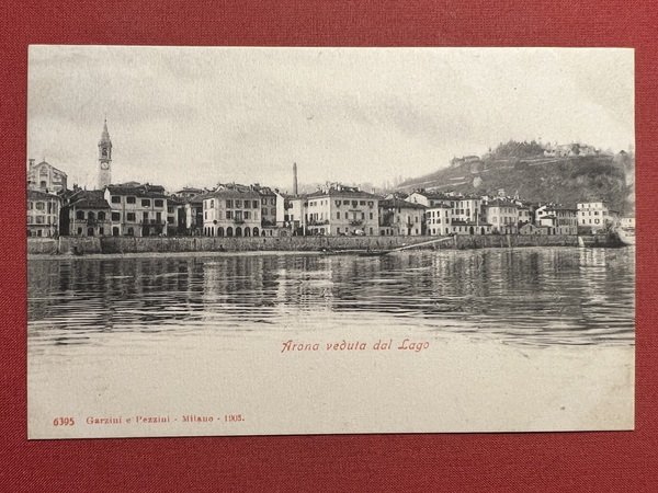 Cartolina - Arona veduta dal Lago ( Novara ) - …