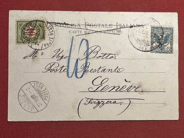 Cartolina - Pistoia - Piazza della Cattedrale - 1902