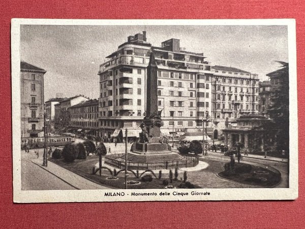 Cartolina - Milano - Monumento delle Cinque Giornate - 1920 …