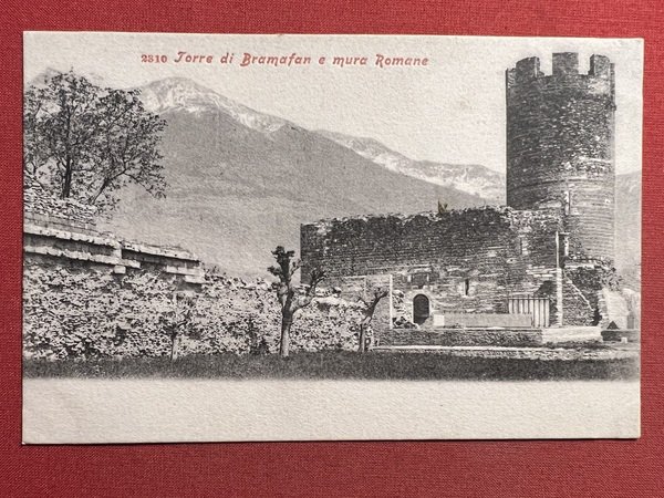Cartolina - Torre di Bramafan ( Torino ) e mura …
