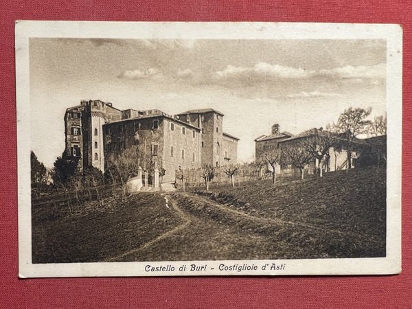 Cartolina - Castello di Burio - Costigliole d'Asti - 1920 …