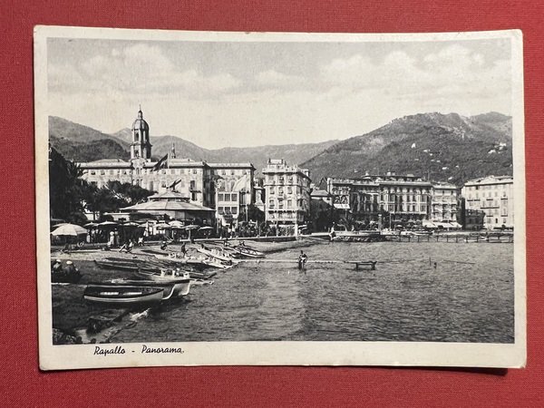 Cartolina - Rapallo (Genova) - Panorama - 1938