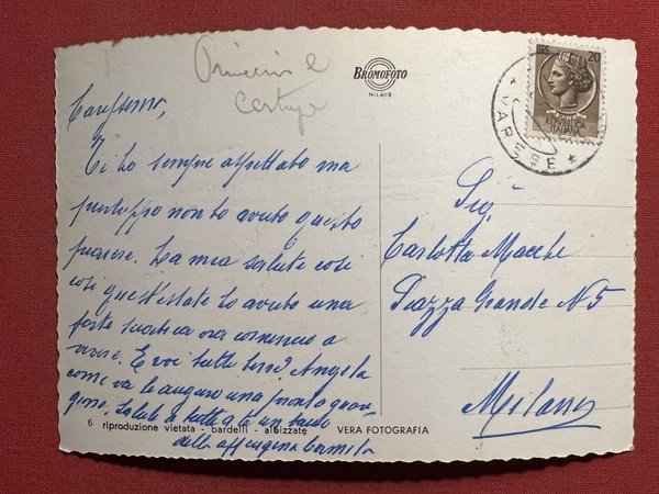 Cartolina - Albizzate ( Varese ) - Case Bossi - …
