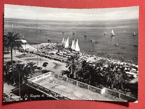 Cartolina - Varazze - La Regata di Vele ha inizio …